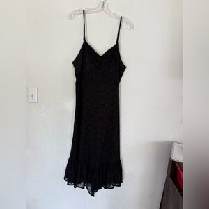 Darling Girl Womens Y2K Midi Butterfly Black Dress, Size 2XL